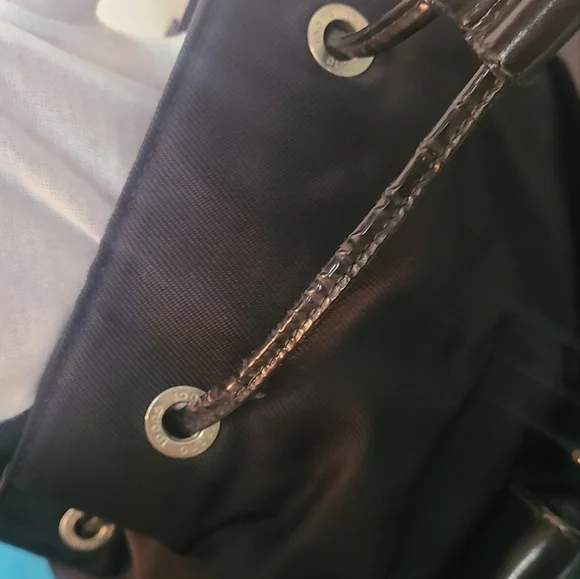 Gucci Bamboo Drawstring Nylon Backpack - Picture 13 of 17